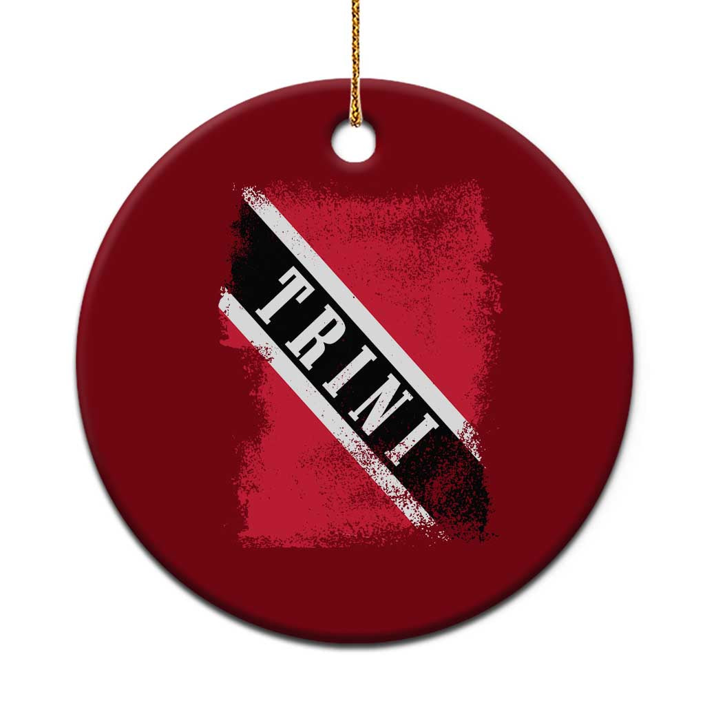 Trinidad and Tobago Flag Ceramic Ornament Caribbean Souvenir TS10 1pc Red Print Your Wear