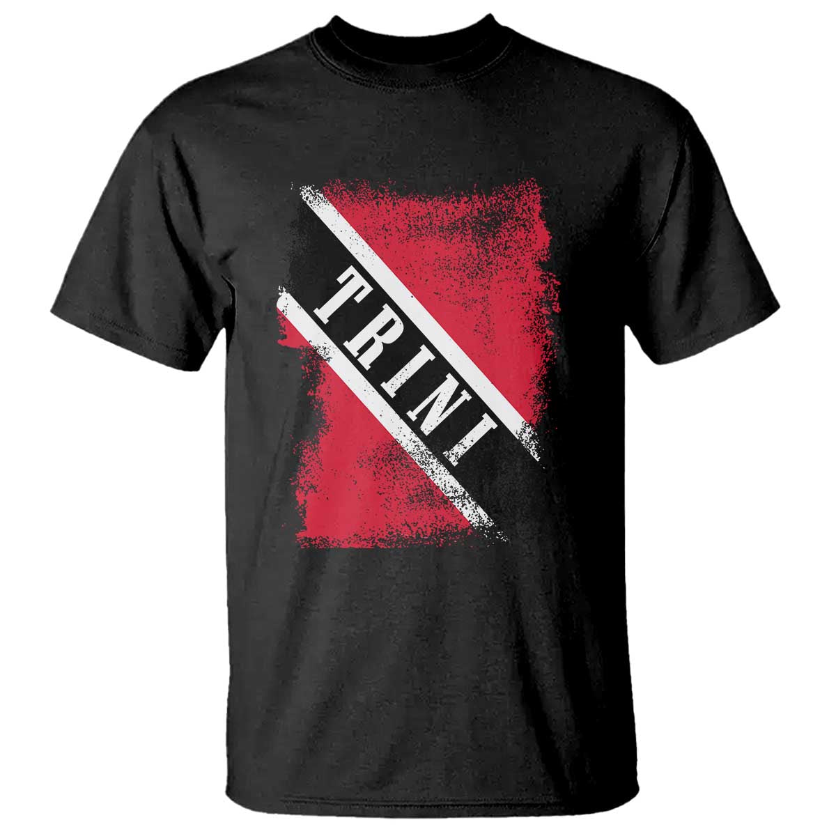 Trinidad and Tobago Flag T Shirt Caribbean Souvenir TS10 Black Print Your Wear