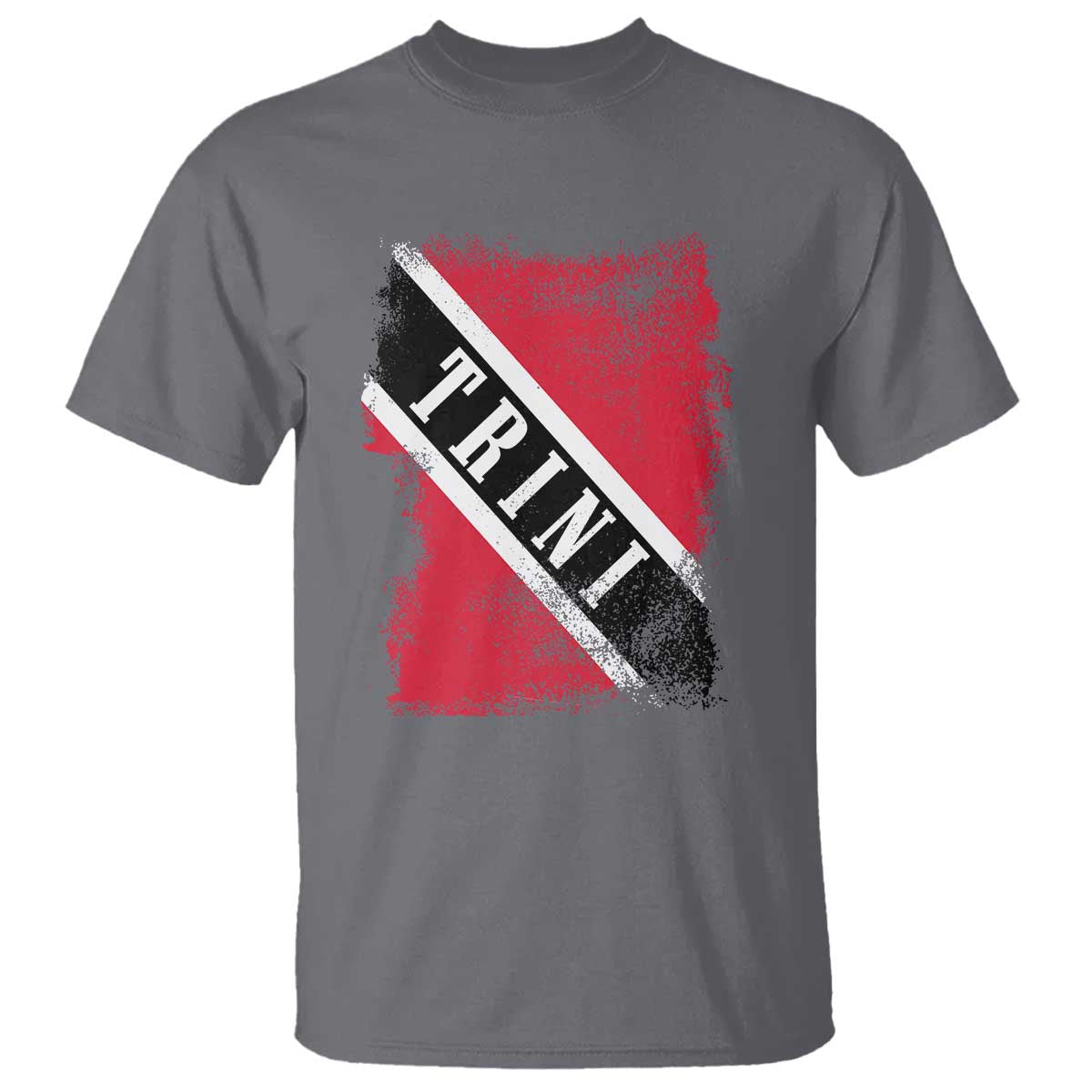Trinidad and Tobago Flag T Shirt Caribbean Souvenir TS10 Charcoal Print Your Wear