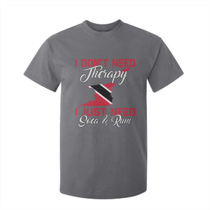 Funny Trini T Shirt For Kid Just Need Soca & Rum Trinidad and Tobago Flag TS10 Charcoal Print Your Wear