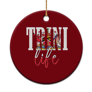 Trini Life Ceramic Ornament Trinidad and Tobago Flag Caribbean Souvenir TS10 1pc Red Print Your Wear
