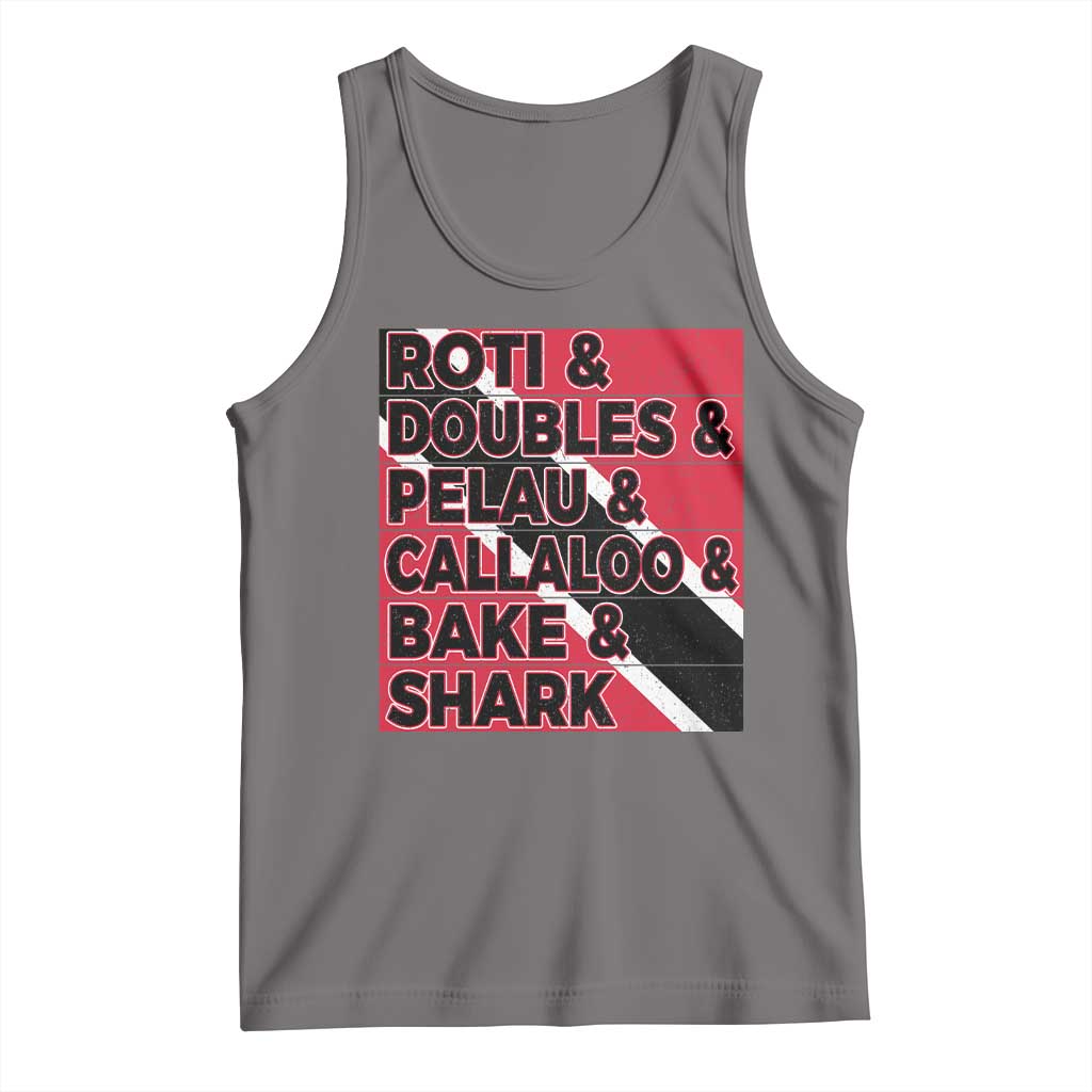 Trini Pride Tank Top Trinidad and Tobago National Food TS10 Deep Heather Print Your Wear