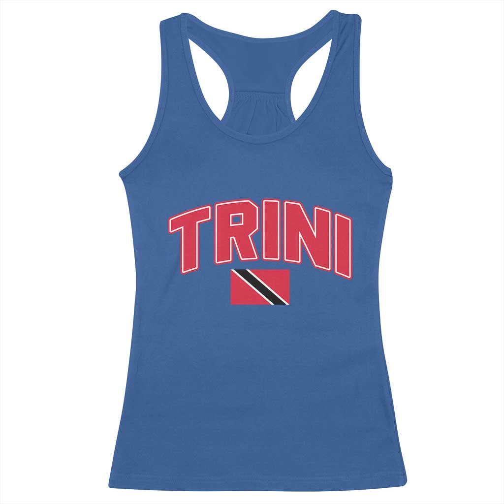 Trinidad and Tobago Flag Racerback Tank Top Trini Pride Vintage TS10 Royal Blue Print Your Wear