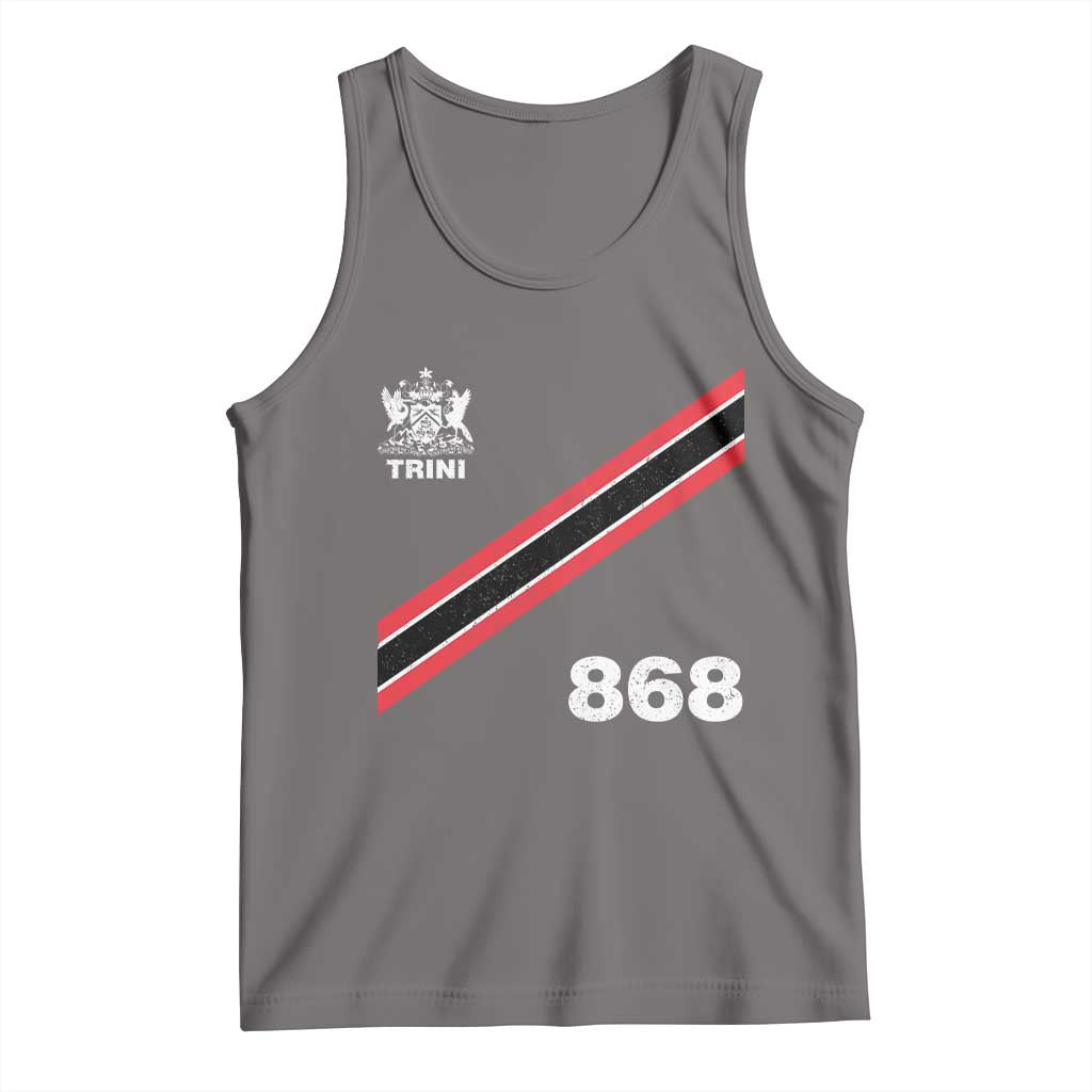 Trinidad and Tobago Flag Tank Top 868 Trini Soccer Fan TS10 Deep Heather Print Your Wear