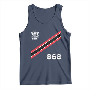 Trinidad and Tobago Flag Tank Top 868 Trini Soccer Fan TS10 Navy Print Your Wear
