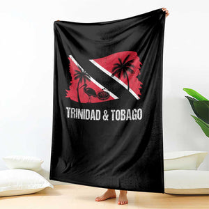 Trini Pride Throw Blanket Caribbean Trinidad And Tobago Flag TS10 Print Your Wear