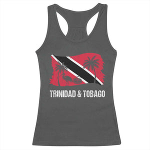 Trini Pride Racerback Tank Top Caribbean Trinidad And Tobago Flag TS10 Dark Heather Print Your Wear