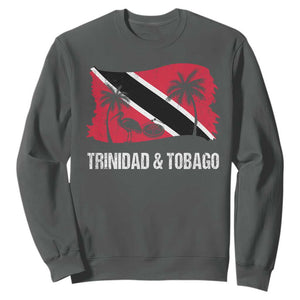 Trini Pride Sweatshirt Caribbean Trinidad And Tobago Flag TS10 Dark Heather Print Your Wear