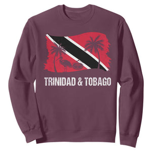 Trini Pride Sweatshirt Caribbean Trinidad And Tobago Flag TS10 Maroon Print Your Wear