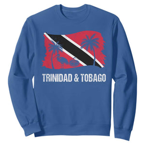 Trini Pride Sweatshirt Caribbean Trinidad And Tobago Flag TS10 Royal Blue Print Your Wear