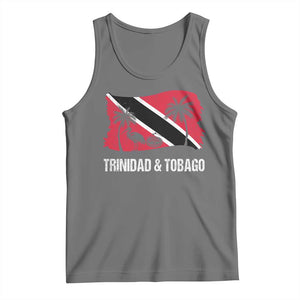 Trini Pride Tank Top Caribbean Trinidad And Tobago Flag TS10 Black Heather Print Your Wear