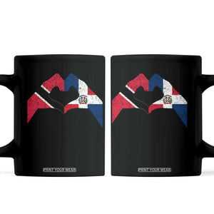 Trinidad and Tobago Dominican Coffee Mug Two Flags One Heart TS10 Black Print Your Wear