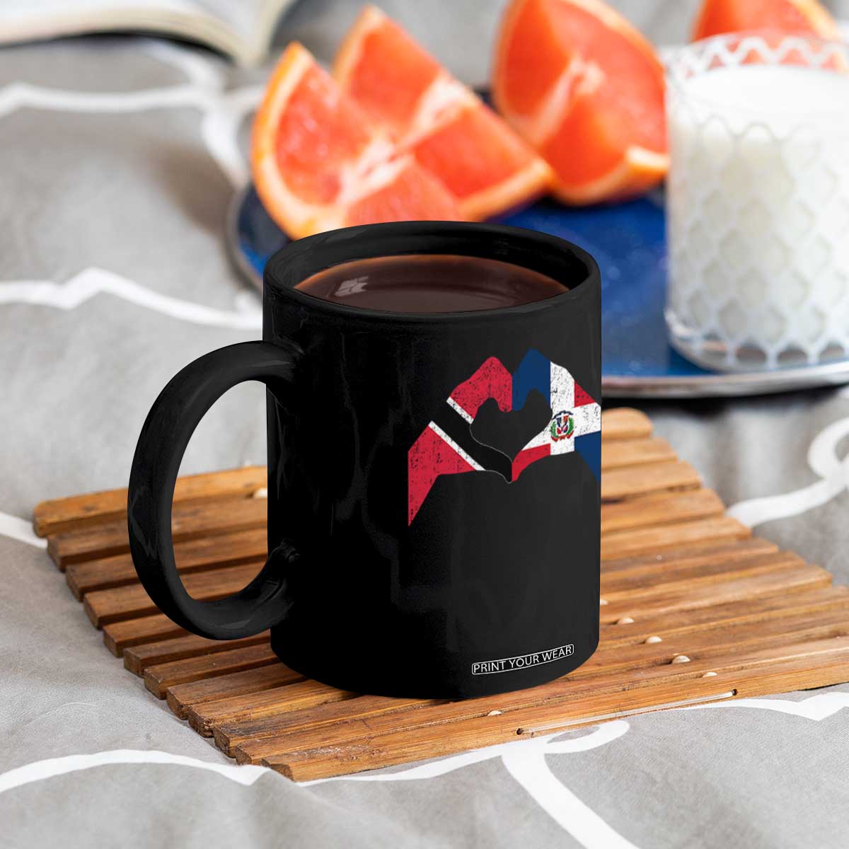 Trinidad and Tobago Dominican Coffee Mug Two Flags One Heart TS10 Print Your Wear