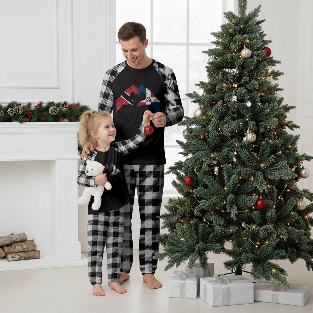 Trinidad and Tobago Dominican Plaid Pajama Set Two Flags One Heart TS10 White Plaid Print Your Wear