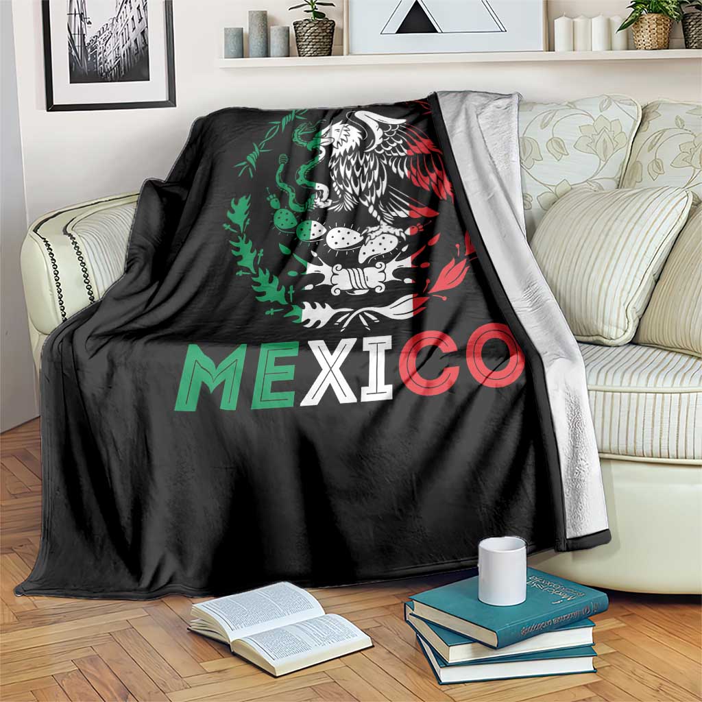 Mexico Coat of Arms Throw Blanket Eagle Mexican Flag Mexico Heritage Roots TS10 Print Your Wear