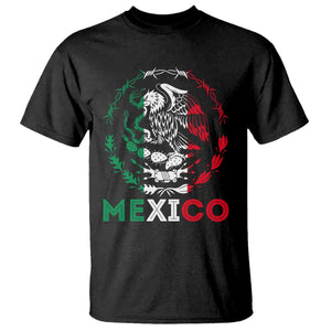 Mexico Coat of Arms T Shirt Eagle Mexican Flag Mexico Heritage Roots TS10 Black Print Your Wear