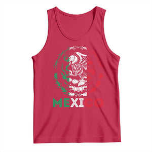 Mexico Coat of Arms Tank Top Eagle Mexican Flag Mexico Heritage Roots TS10 Red Print Your Wear