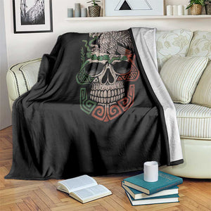 Mexico Coat of Arms Skull Throw Blanket Eagle Mexican Flag Mexico Heritage Roots TS10 Print Your Wear