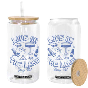Personalized Love on the Lake Bachelorette Glass Can Custom Text Camp Bach Party TS10 Print Your Wear