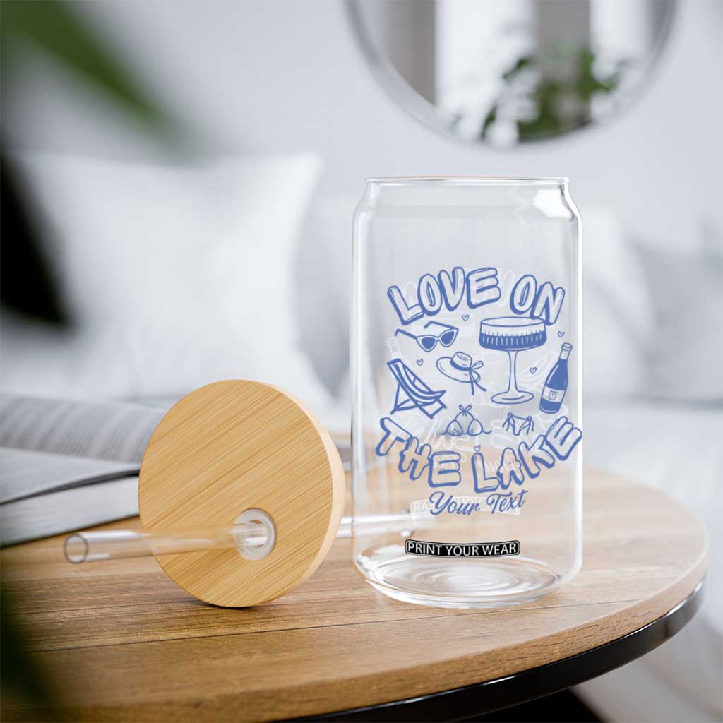 Personalized Love on the Lake Bachelorette Glass Can Custom Text Camp Bach Party TS10 Print Your Wear