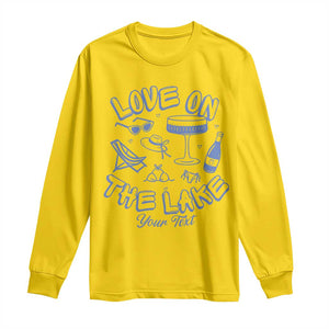 Personalized Love on the Lake Bachelorette Long Sleeve Shirt Custom Text Camp Bach Party TS10 Daisy Print Your Wear