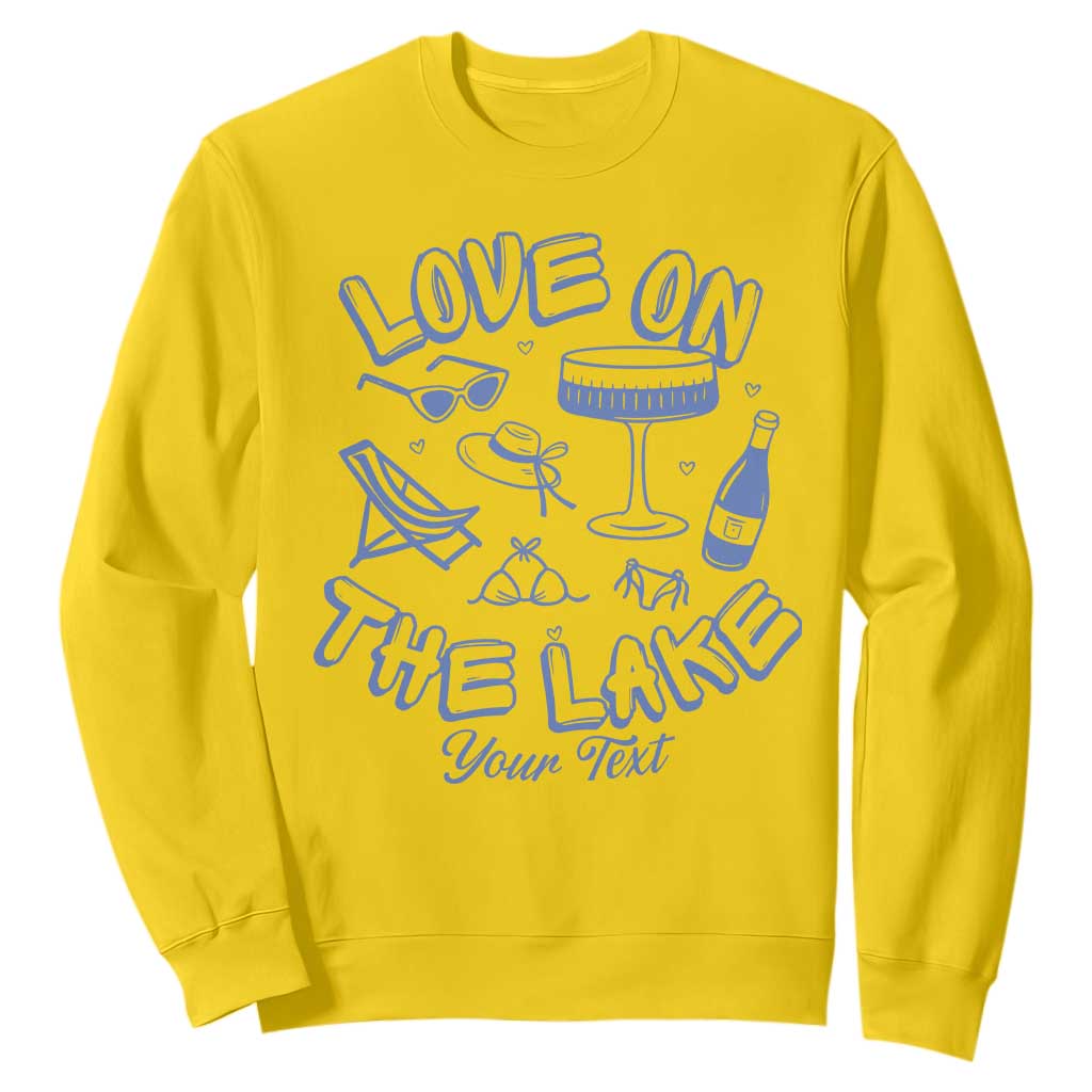 Personalized Love on the Lake Bachelorette Sweatshirt Custom Text Camp Bach Party TS10 Daisy Print Your Wear