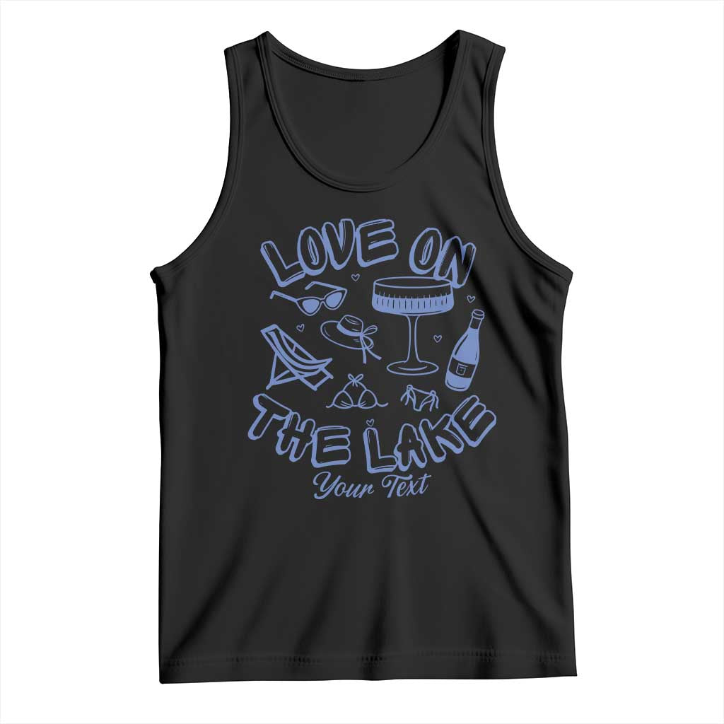 Personalized Love on the Lake Bachelorette Tank Top Custom Text Camp Bach Party TS10 Black Print Your Wear