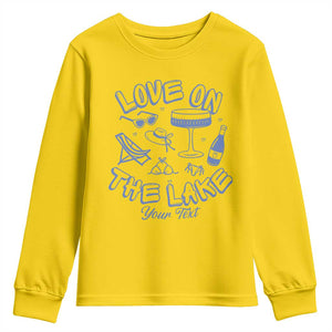 Personalized Love on the Lake Bachelorette Youth Sweatshirt Custom Text Camp Bach Party TS10 Daisy Print Your Wear