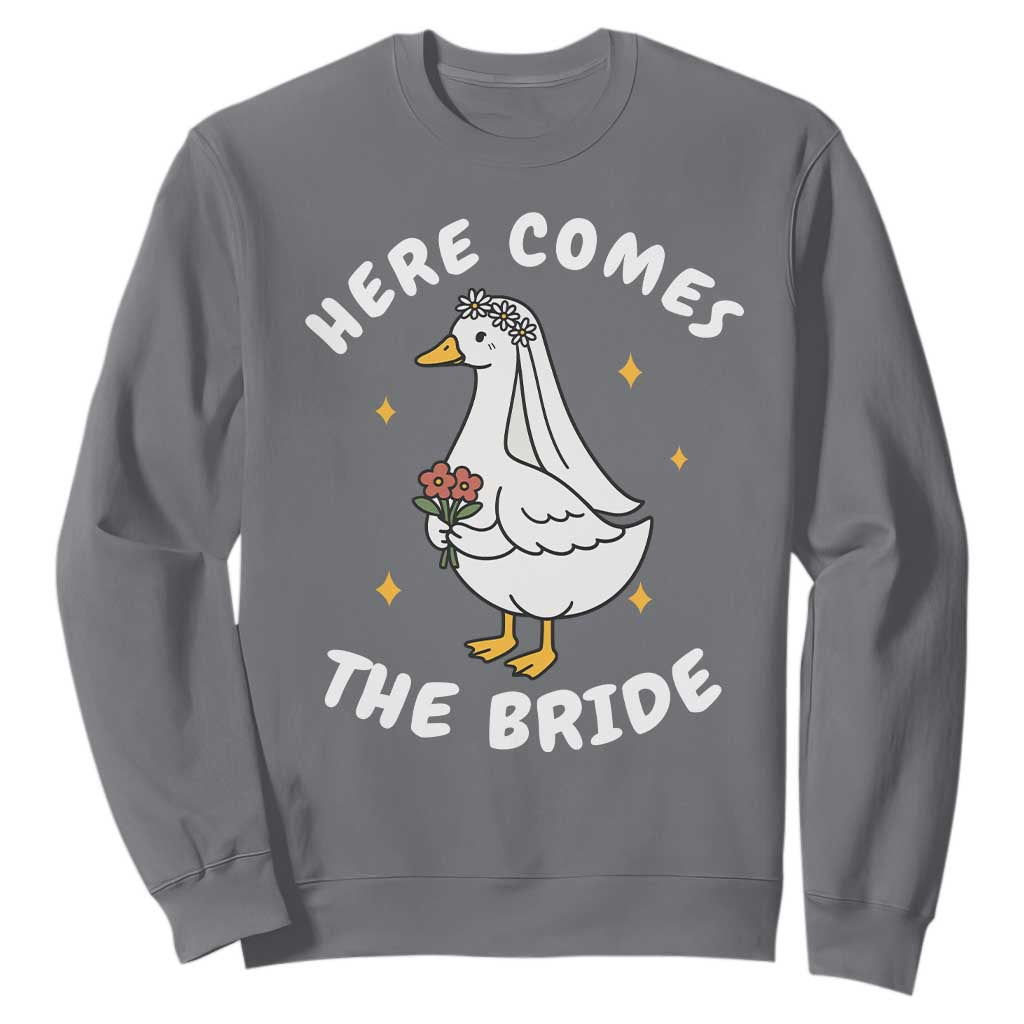 Silly Goose Bride Sweatshirt Funny Goose Lovers TS10 Charcoal Print Your Wear