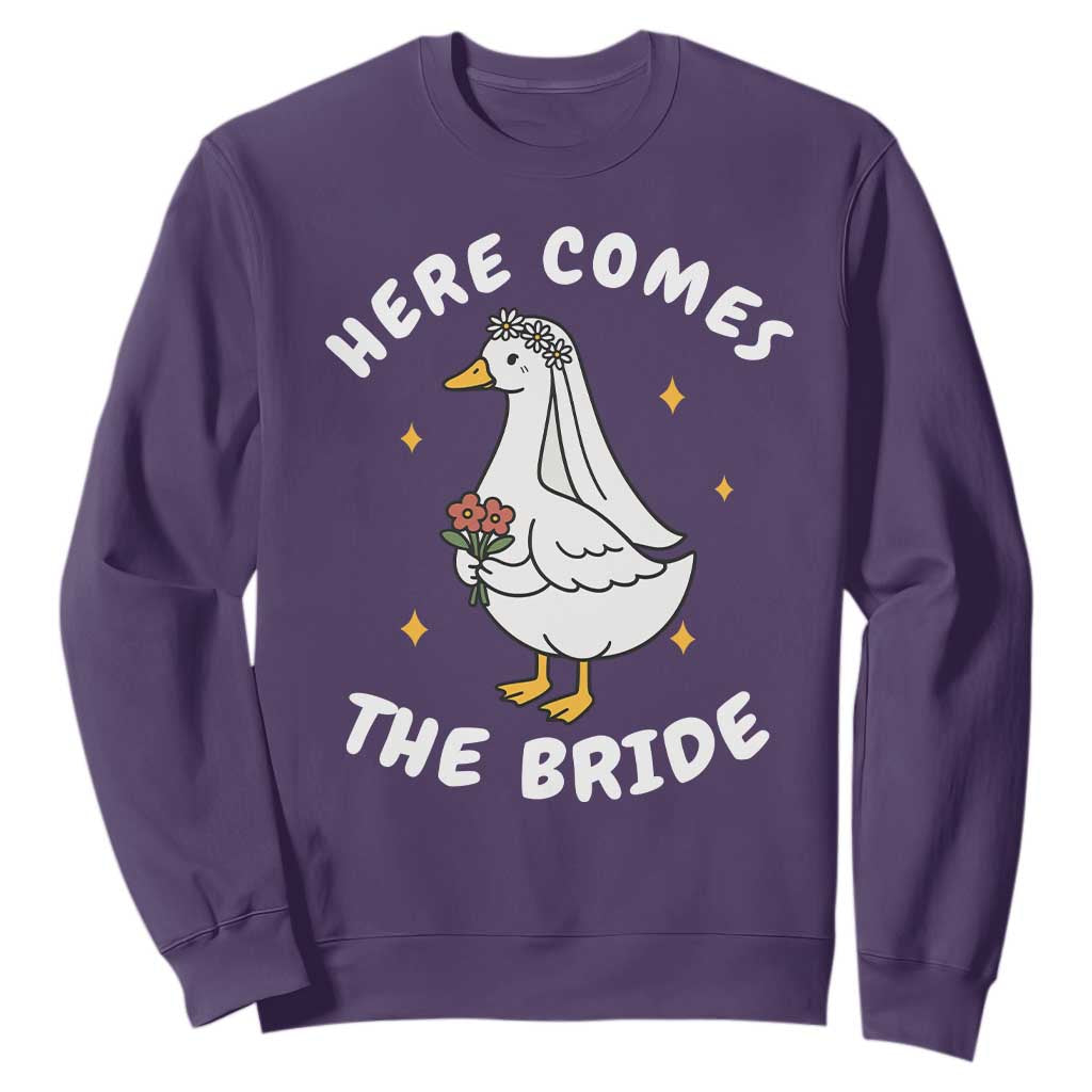 Silly Goose Bride Sweatshirt Funny Goose Lovers TS10 Purple Print Your Wear