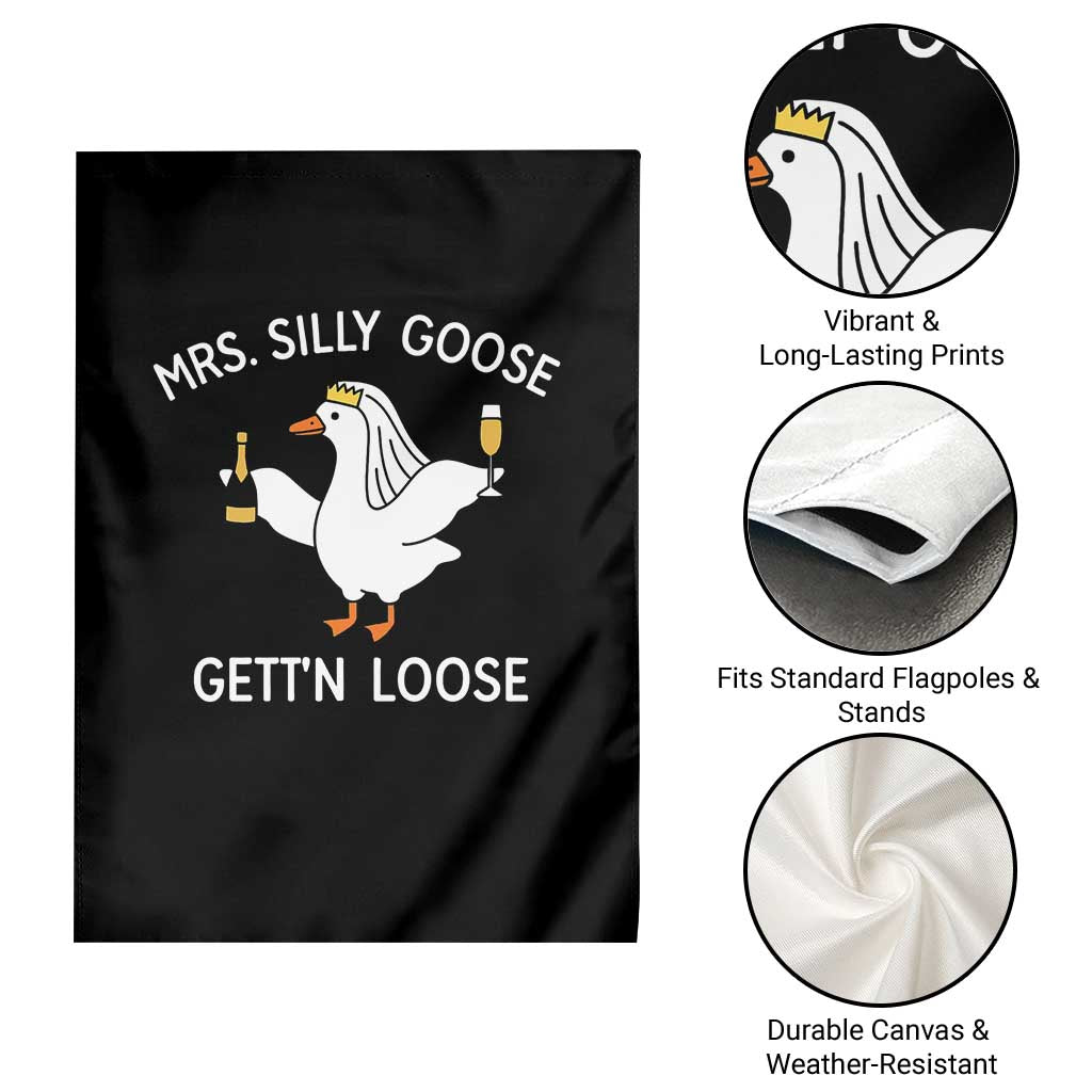 Mrs. Silly Goose Bride Garden Flag Funny Goose Lovers TS10 Print Your Wear