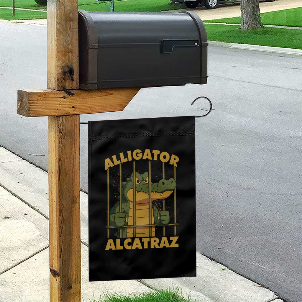 Alligator Alcatraz Florida Everglades Garden Flag Funny Political Satire Meme TS10 Print Your Wear
