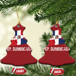 Dominican Republic Flag Christmas Ornament Island Pride Caribbean Heritage TS10 Christmas Tree Red Print Your Wear
