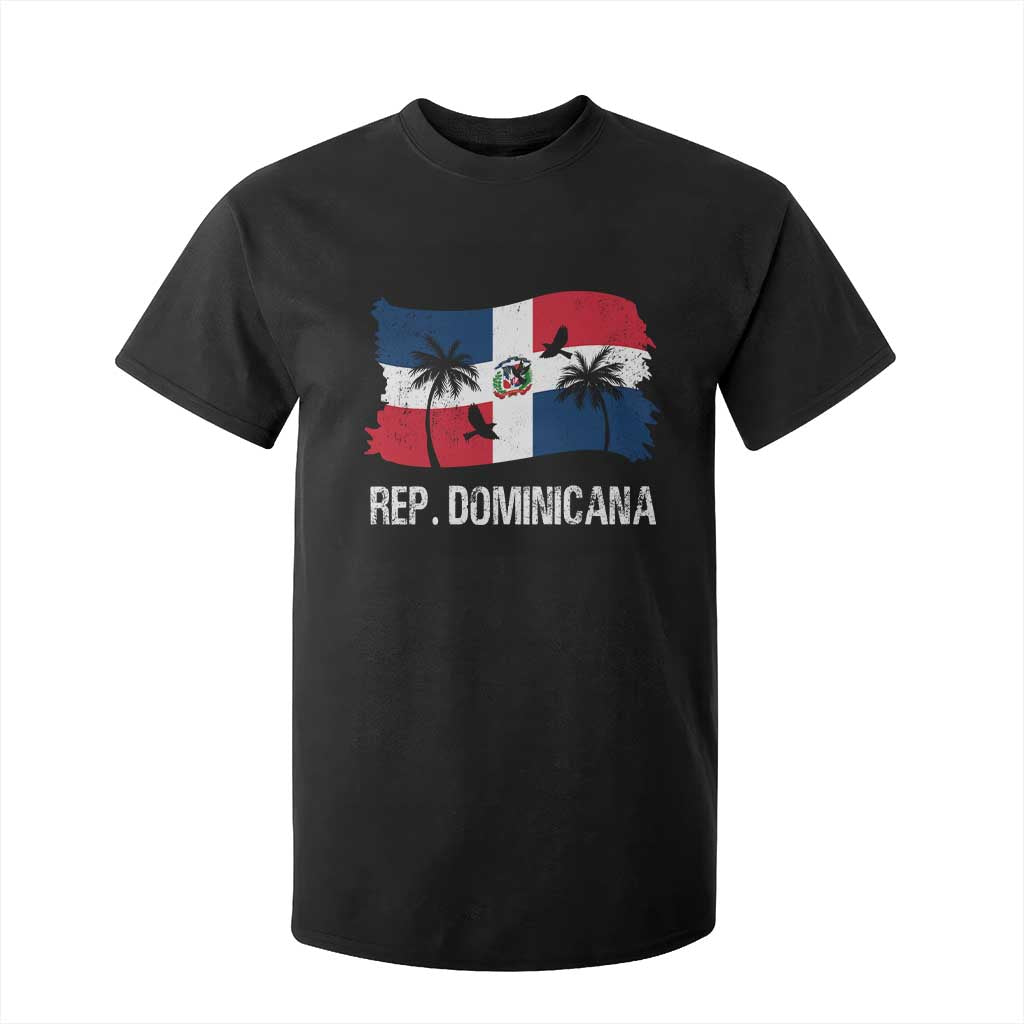 Dominican Republic Flag T Shirt For Kid Island Pride Caribbean Heritage TS10 Black Print Your Wear