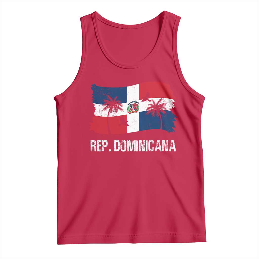 Dominican Republic Flag Tank Top Island Pride Caribbean Heritage TS10 Red Print Your Wear