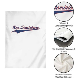 Dominican Republic Garden Flag Rep Dominicana Vintage Flag Baseball Script TS10 Print Your Wear