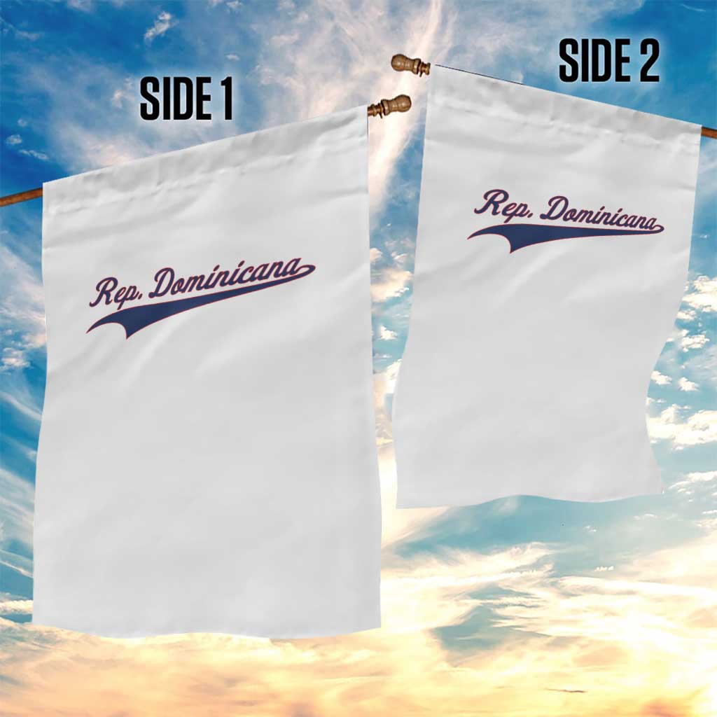 Dominican Republic Garden Flag Rep Dominicana Vintage Flag Baseball Script TS10 Print Your Wear