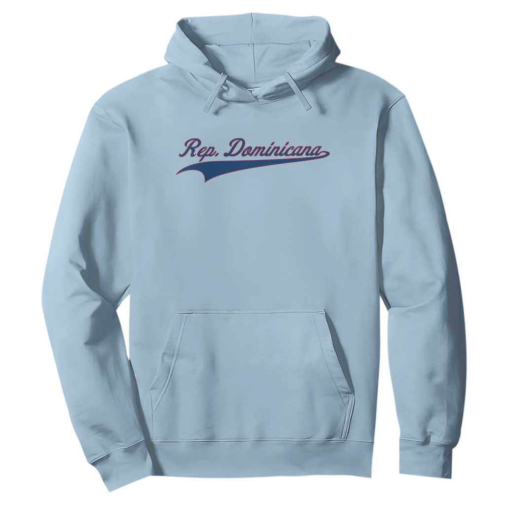 Dominican Republic Hoodie Rep Dominicana Vintage Flag Baseball Script TS10 Light Blue Print Your Wear