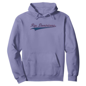 Dominican Republic Hoodie Rep Dominicana Vintage Flag Baseball Script TS10 Violet Print Your Wear