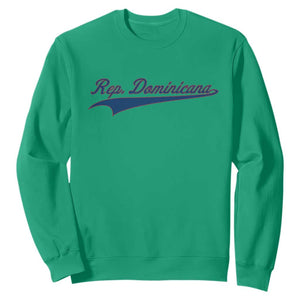 Dominican Republic Sweatshirt Rep Dominicana Vintage Flag Baseball Script TS10 Irish Green Print Your Wear
