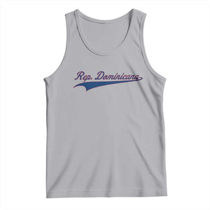 Dominican Republic Tank Top Rep Dominicana Vintage Flag Baseball Script TS10 Athletic Heather Print Your Wear