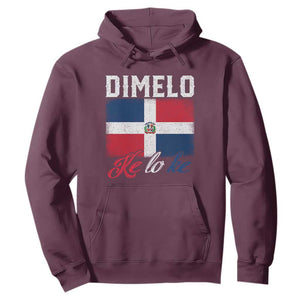 Dimelo Ke Lo Ke Dominican Republic Flag Hoodie TS10 Maroon Print Your Wear