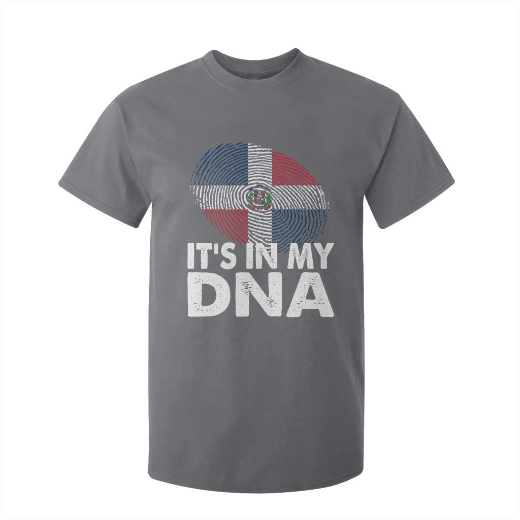 It's in My DNA Dominican Flag T Shirt For Kid TS10 Charcoal Print Your Wear