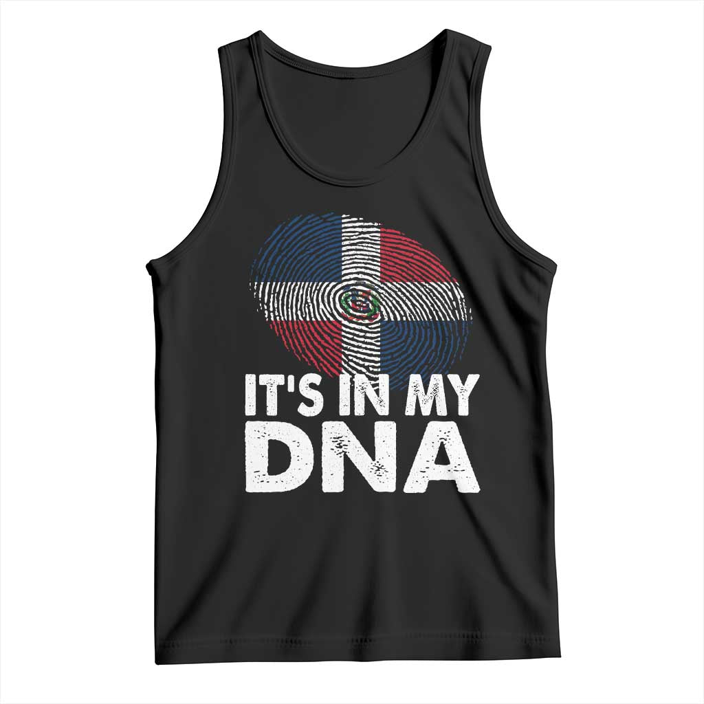 It's in My DNA Dominican Flag Tank Top TS10 Black Print Your Wear