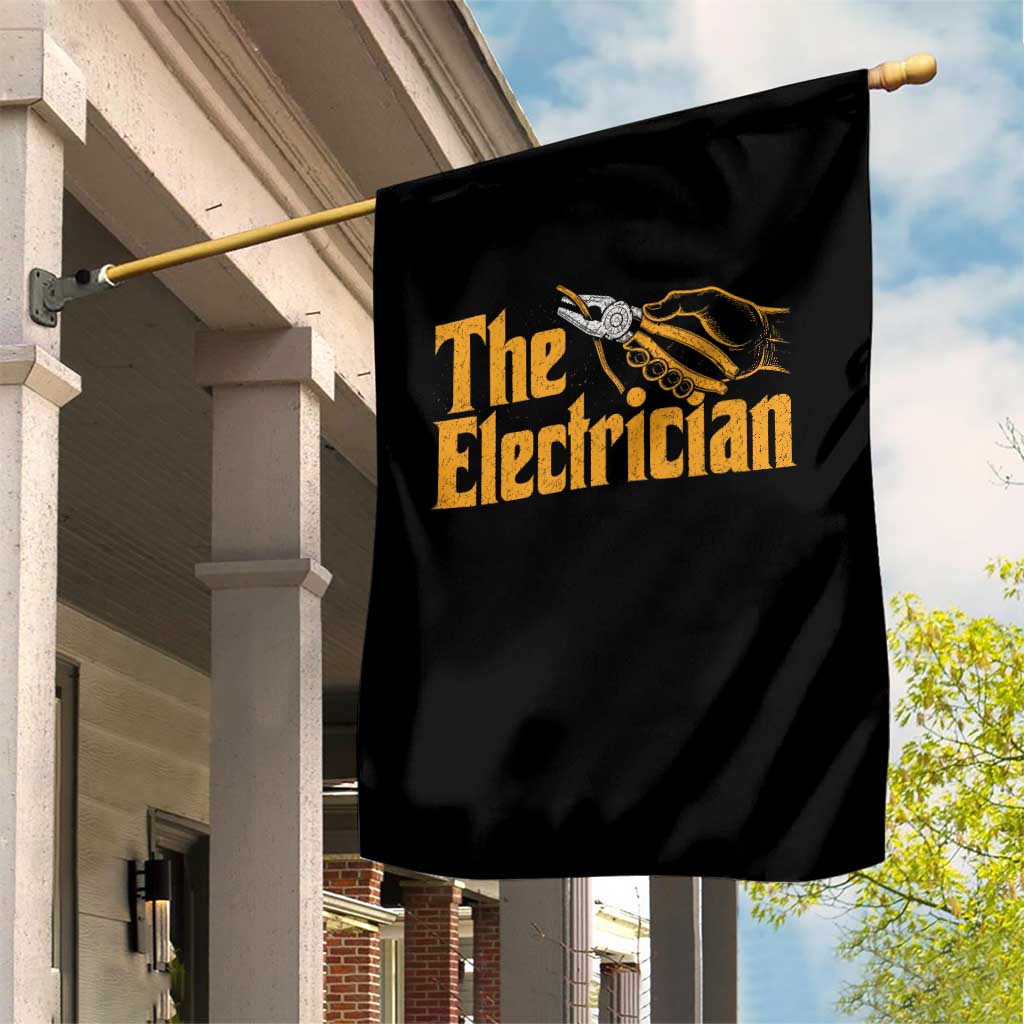 The Electrician Garden Flag Vintage Wire Stripper Pliers Graphic TS10 Print Your Wear