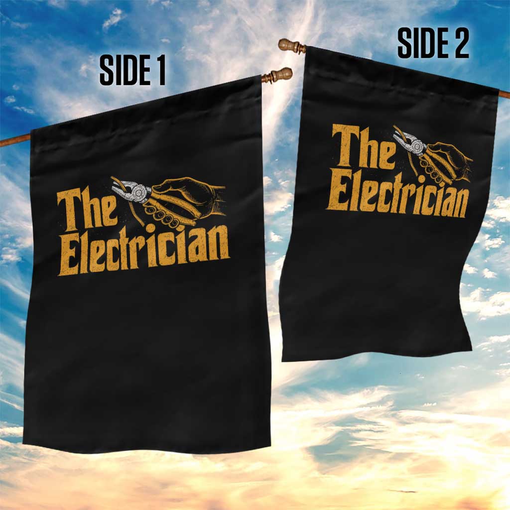 The Electrician Garden Flag Vintage Wire Stripper Pliers Graphic TS10 Print Your Wear
