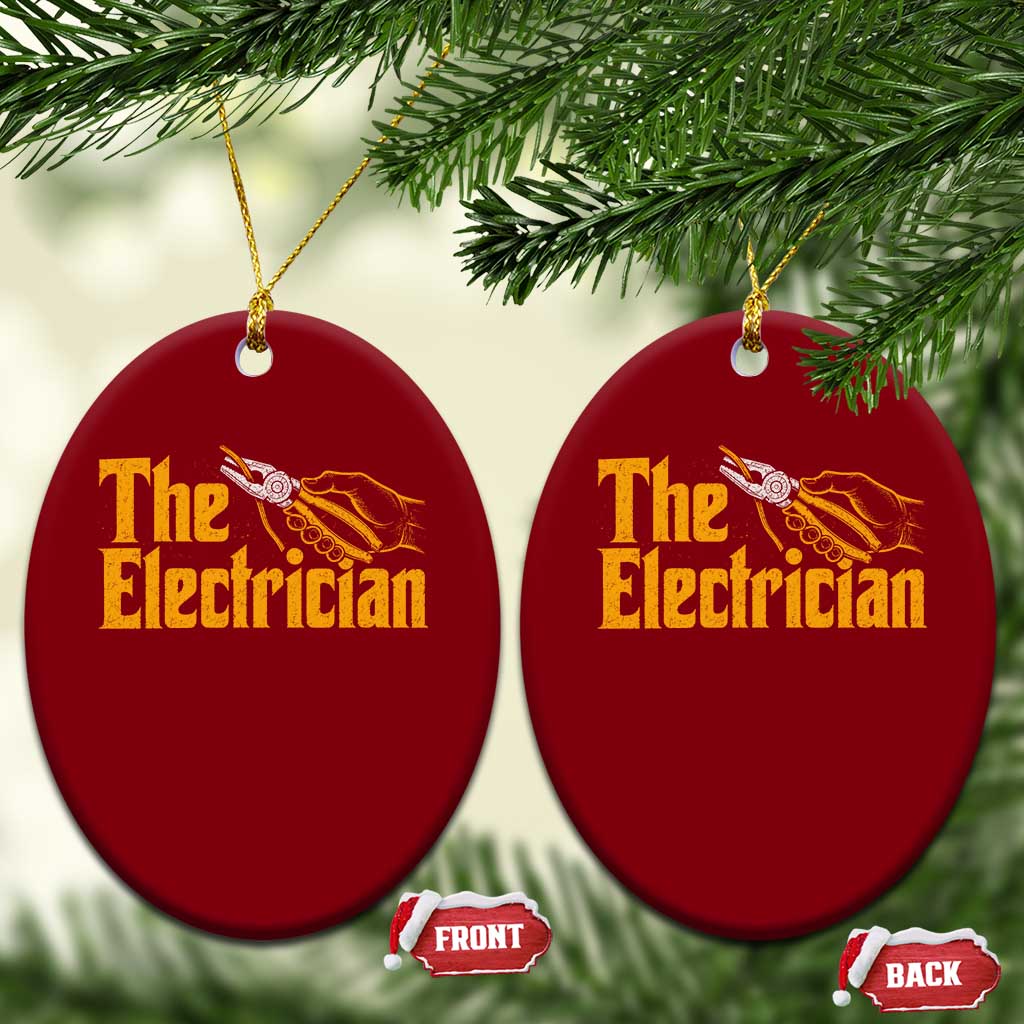 The Electrician Ceramic Ornament Vintage Wire Stripper Pliers Graphic TS10 Print Your Wear