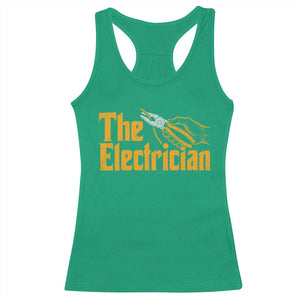 The Electrician Racerback Tank Top Vintage Wire Stripper Pliers Graphic TS10 Irish Green Print Your Wear