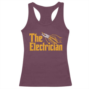 The Electrician Racerback Tank Top Vintage Wire Stripper Pliers Graphic TS10 Maroon Print Your Wear