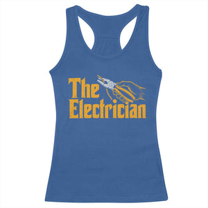The Electrician Racerback Tank Top Vintage Wire Stripper Pliers Graphic TS10 Royal Blue Print Your Wear